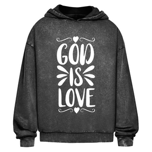 Oversize Washed Hoodie god is love
