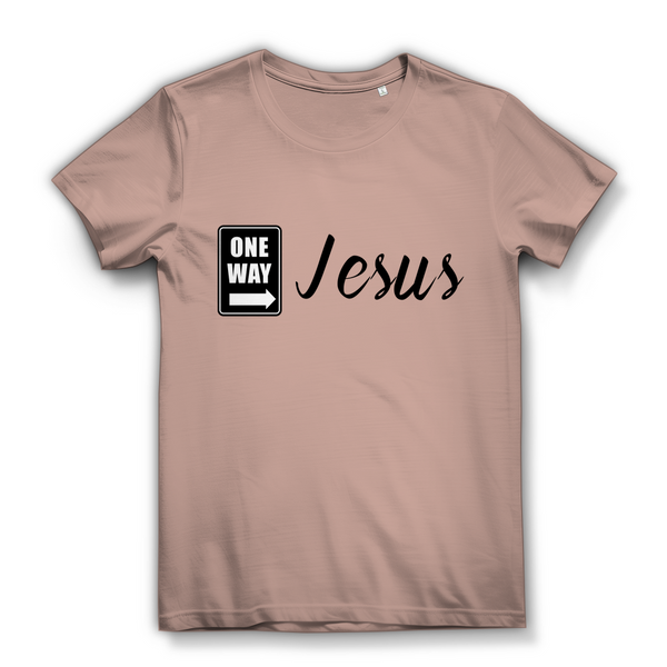 Damen Bio T-Shirt one way jesus