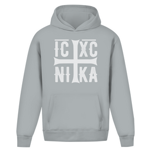 Oversize Hoodie Ohne Kordel ICXC NIKA orthodox griechisch