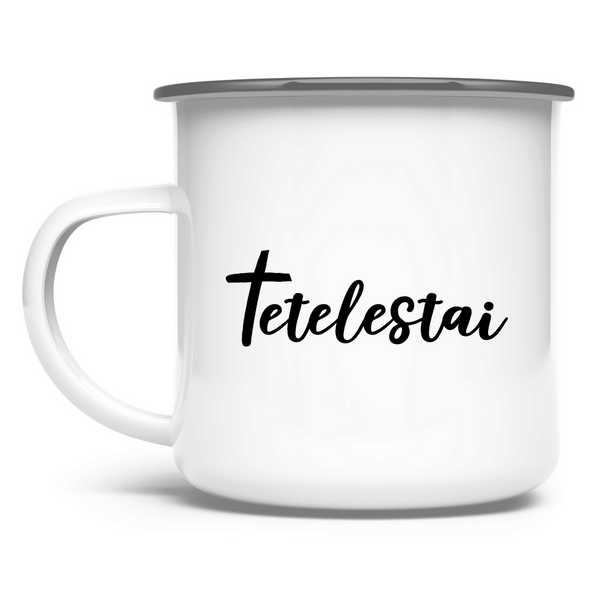 Emaille Tasse tetelestai