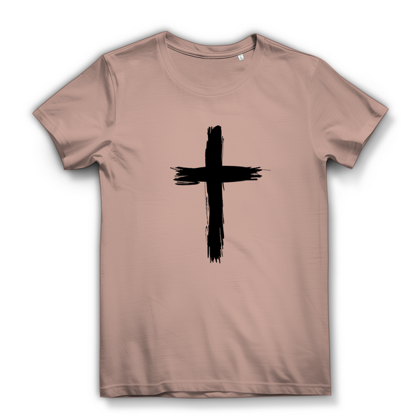 Damen Bio T-Shirt kreuz