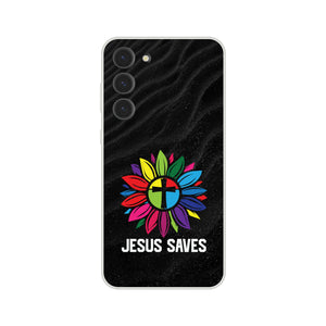 jesus saves blume Samsung-Hülle