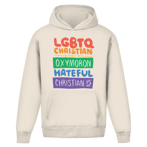 Oversize Hoodie Ohne Kordel lgbtq christian