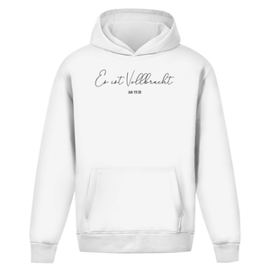 Oversize Hoodie Ohne Kordel es ist vollbracht joh 19:30