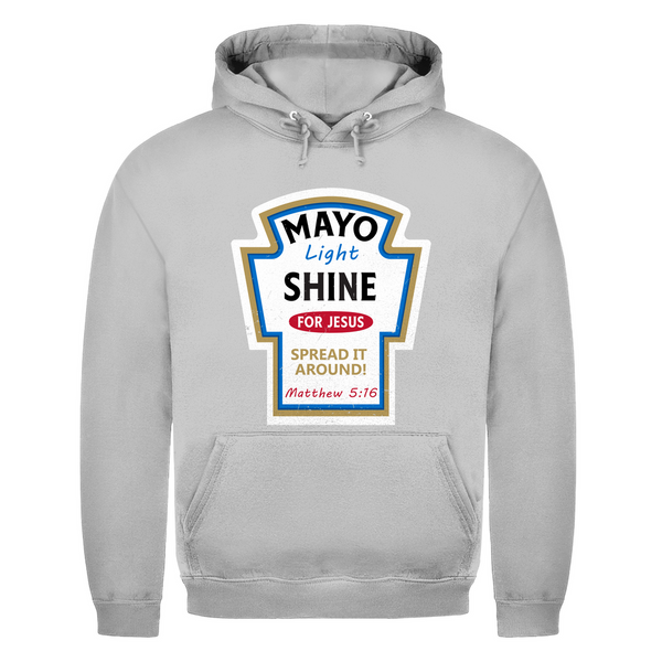 Herren Hoodie mayo light shine matthew 5:16