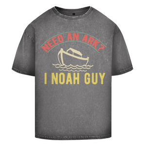 Oversize Washed T-Shirt need an ark i noah guy
