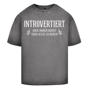 Oversize Washed T-Shirt introvertiert