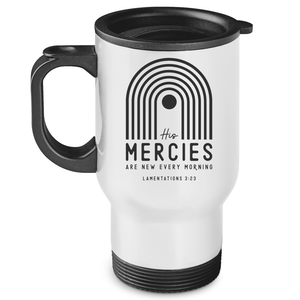 Edelstahl-Thermobecher his mercies lamentations 3:23