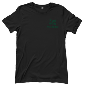 Damen T-Shirt run with endurance hebrews 12:1