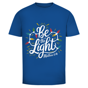 Herren T-Shirt be the light matthew 5:14