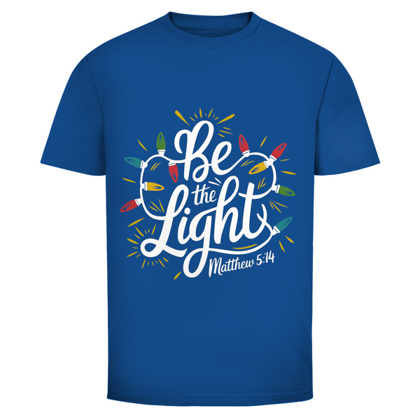 Herren T-Shirt be the light matthew 5:14