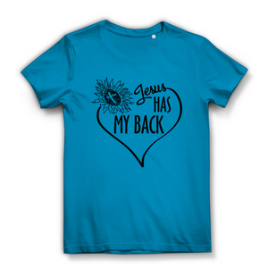 Damen Bio T-Shirt jesus has my back