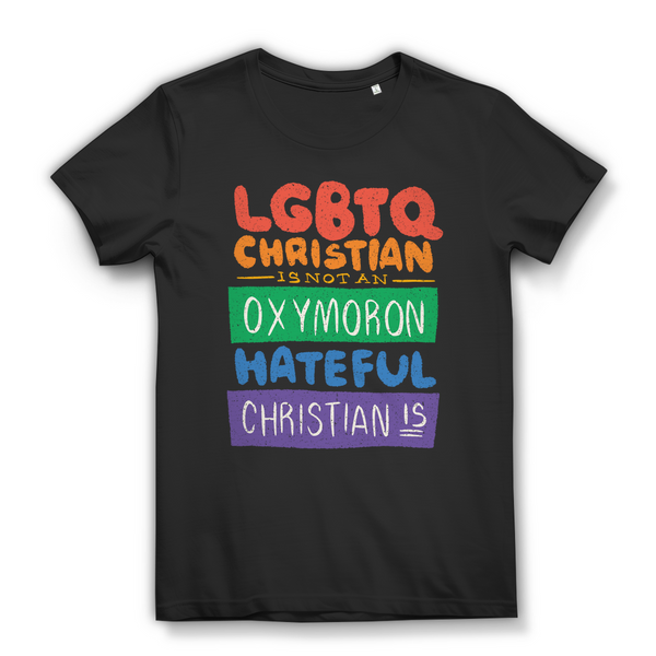 Damen Bio T-Shirt lgbtq christian