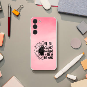 sonnenblume be the change  Samsung-Hülle