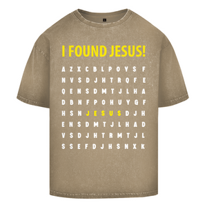 Oversize Washed T-Shirt i found jesus