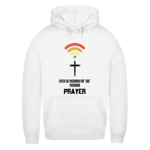 Damen Hoodie enter the password for god
