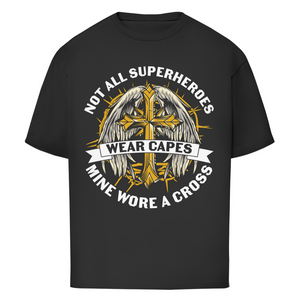 Oversize T-Shirt mine superheroes wore cross
