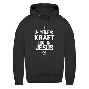 Damen Hoodie meine kraft liegt in jesus