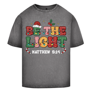 Oversize Washed T-Shirt be the light matthew 5:14