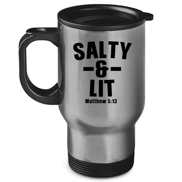 Edelstahl-Thermobecher salty and lit matthew 5:13