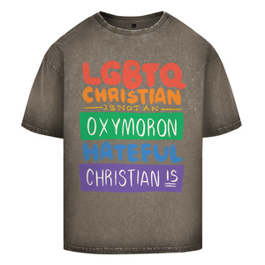 Oversize Washed T-Shirt lgbtq christian