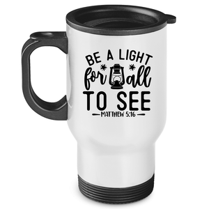 Edelstahl-Thermobecher be the light for all mathew 5:16