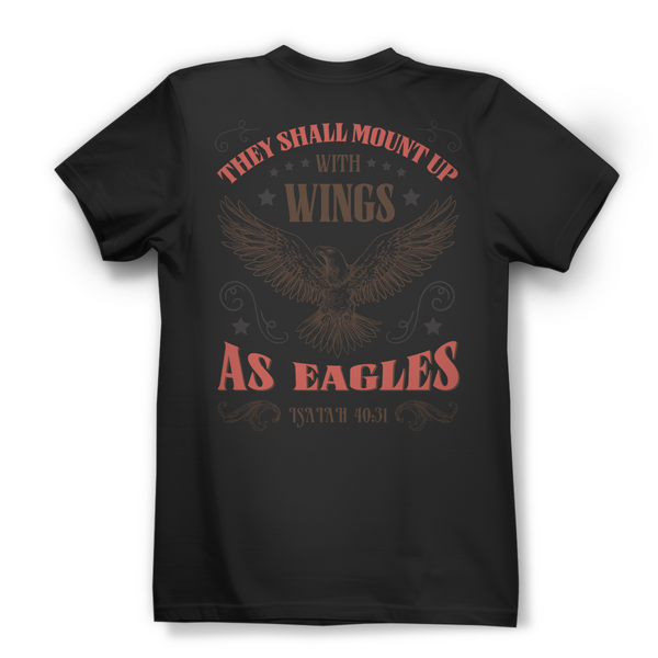 Damen Bio T-Shirt mount up with wings isaiah 40:31