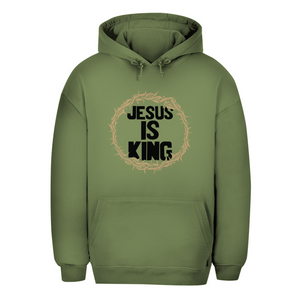Unisex Oversize Hoodie jesus is king dornenkrone
