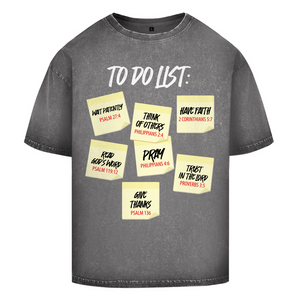 Oversize Washed T-Shirt to do list