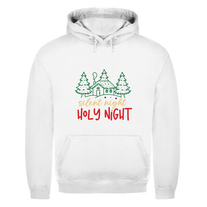 Herren Hoodie silent night holy night