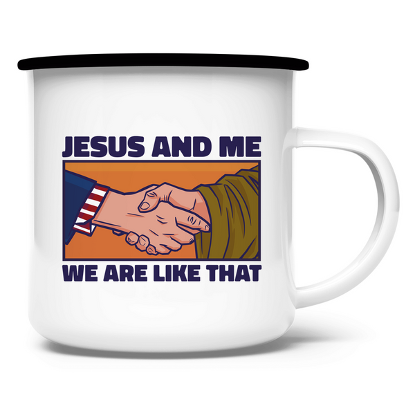 Emaille Tasse jesus and me