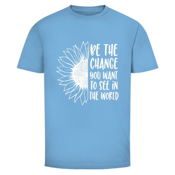 Herren T-Shirt be the change you want to see in the world