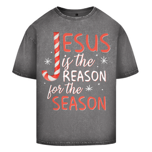 Oversize Washed T-Shirt jesus is the reason for the season