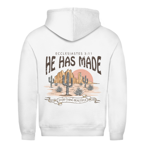 Herren Hoodie everything beautiful ecclesiastes 3:11