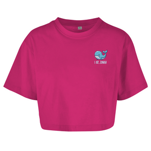 Damen Oversize Crop Top i ate jonah