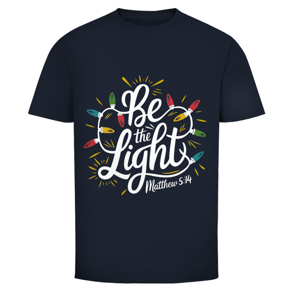 Herren T-Shirt be the light matthew 5:14