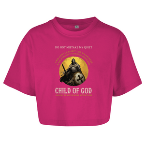 Damen Oversize Crop Top child of god
