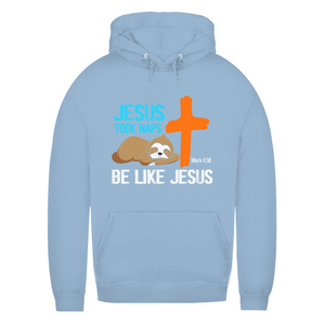 Damen Hoodie jesus took naps mark 4:38 faultier