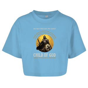 Damen Oversize Crop Top child of god