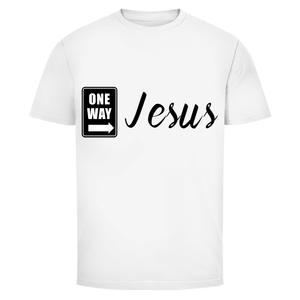 Herren T-Shirt one way jesus
