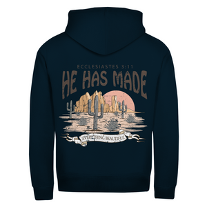 Zipper Hoodie everything beautiful ecclesiastes 3:11