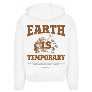 Oversize Zipper Hoodie earth ist temporary matthew 5:18