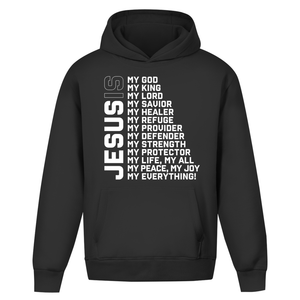 Oversize Hoodie Ohne Kordel jesus is my god