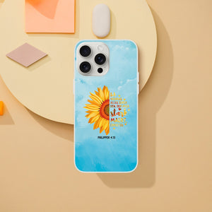 sonnenblume ich vermag alles iPhone-Hülle