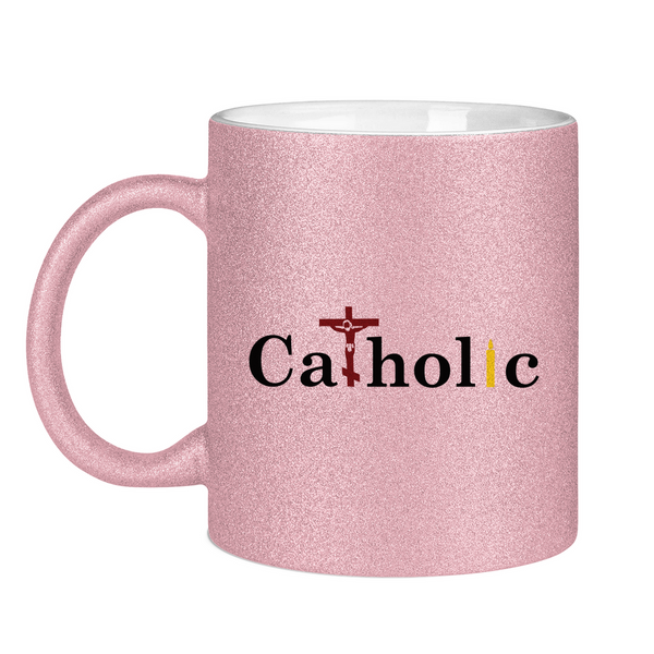 Glitzertasse catholic