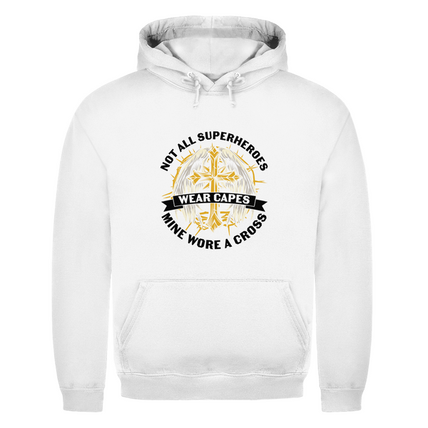 Herren Hoodie mine superheroes wore cross