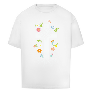 Oversize T-Shirt kreuz roots