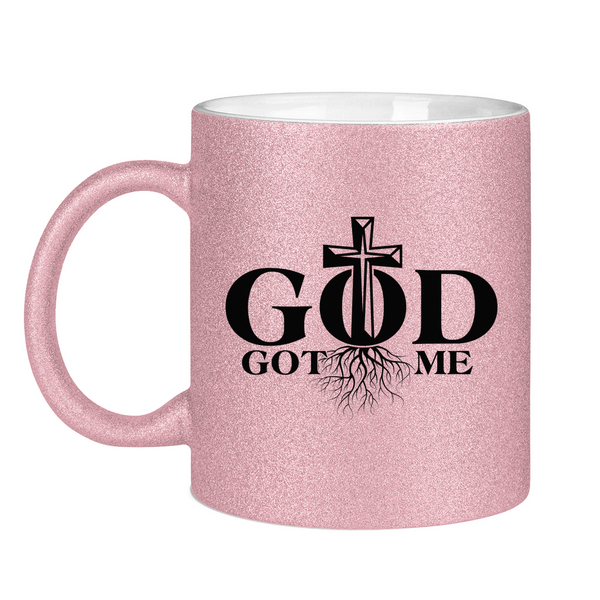 Glitzertasse god got me