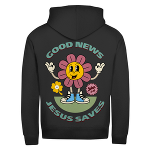 Zipper Hoodie good news jesus saves