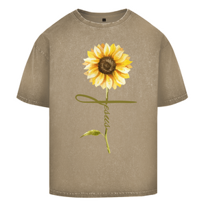Oversize Washed T-Shirt jesus sonnenblume